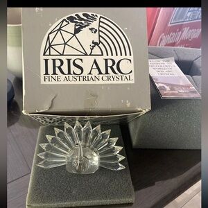 Swarovski Cut Crystal IRIS ARC Peacock Figurine 19113 Retired